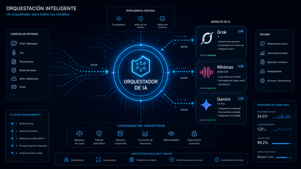Orquestación de Agentes: Alternativas a Claude y Modelos Emergentes image